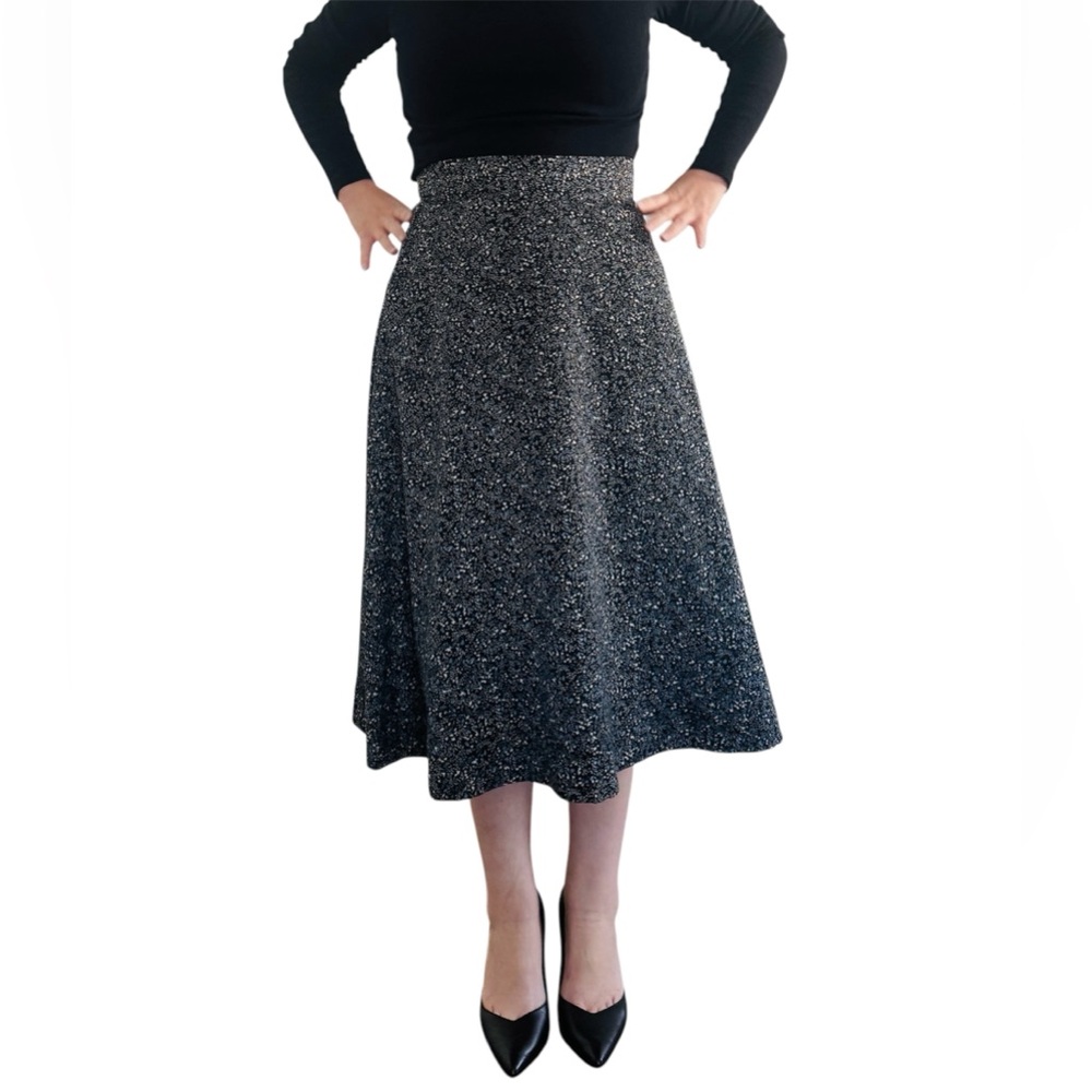 Harper womens ditsy navy floral cottagecore midi sz size S granny 90s whimsygoth